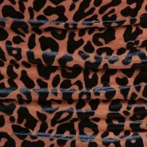 Naked wardrobe Leopard Animal print long sleeve Mini dress size L - Picture 7 of 9